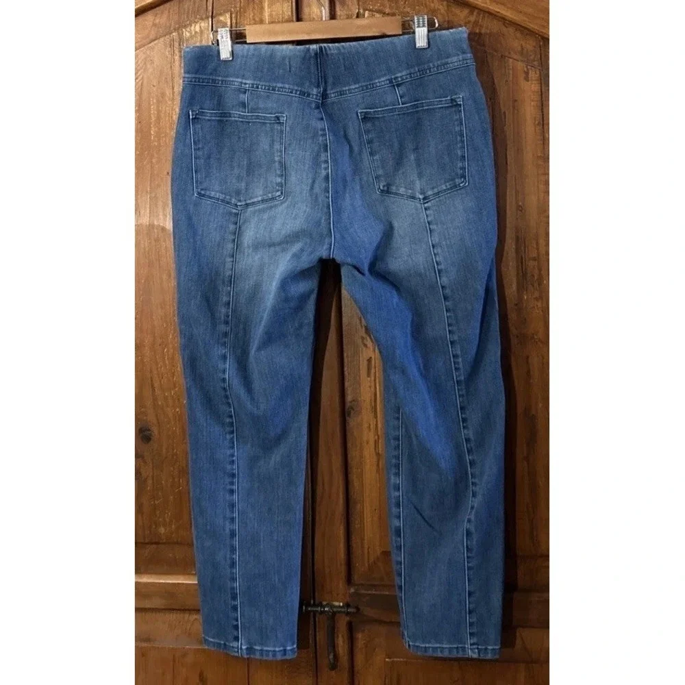 Soft Surroundings Pull‎ On Crop Jeans Sz Large P Lot Of 2 Stretch